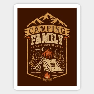 Camping Family Sticker